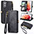 Handytasche Stand Schutzhülle Flip Leder Hülle S18D für Samsung Galaxy S21 FE 5G