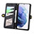 Handytasche Stand Schutzhülle Flip Leder Hülle S18D für Samsung Galaxy S22 Ultra 5G