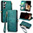 Handytasche Stand Schutzhülle Flip Leder Hülle S18D für Samsung Galaxy S24 5G