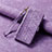 Handytasche Stand Schutzhülle Flip Leder Hülle S18D für Sharp Aquos R8s Violett