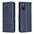 Handytasche Stand Schutzhülle Flip Leder Hülle Schmetterling B01F für Samsung Galaxy A02s