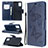 Handytasche Stand Schutzhülle Flip Leder Hülle Schmetterling B01F für Samsung Galaxy A51 5G