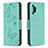 Handytasche Stand Schutzhülle Flip Leder Hülle Schmetterling B01F für Samsung Galaxy M32 5G