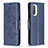 Handytasche Stand Schutzhülle Flip Leder Hülle Schmetterling B01F für Xiaomi Mi 11X 5G Blau