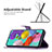 Handytasche Stand Schutzhülle Flip Leder Hülle Schmetterling B02F für Samsung Galaxy A51 5G