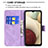 Handytasche Stand Schutzhülle Flip Leder Hülle Schmetterling B02F für Samsung Galaxy F12