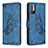Handytasche Stand Schutzhülle Flip Leder Hülle Schmetterling B02F für Xiaomi Redmi Note 10T 5G