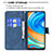 Handytasche Stand Schutzhülle Flip Leder Hülle Schmetterling B02F für Xiaomi Redmi Note 9S