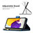Handytasche Stand Schutzhülle Flip Leder Hülle Schmetterling B03F für Samsung Galaxy A72 4G