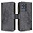 Handytasche Stand Schutzhülle Flip Leder Hülle Schmetterling B03F für Samsung Galaxy S20 Ultra Schwarz