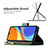 Handytasche Stand Schutzhülle Flip Leder Hülle Schmetterling B03F für Xiaomi POCO C3
