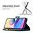 Handytasche Stand Schutzhülle Flip Leder Hülle Schmetterling B03F für Xiaomi Redmi Note 11 SE 5G