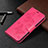 Handytasche Stand Schutzhülle Flip Leder Hülle Schmetterling B13F für Samsung Galaxy S23 5G Pink