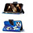 Handytasche Stand Schutzhülle Flip Leder Hülle Schmetterling für Apple iPhone 14 Pro Blau