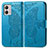 Handytasche Stand Schutzhülle Flip Leder Hülle Schmetterling für Motorola Moto G53j 5G Blau