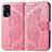 Handytasche Stand Schutzhülle Flip Leder Hülle Schmetterling für Oppo A16s Pink