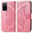 Handytasche Stand Schutzhülle Flip Leder Hülle Schmetterling für Oppo A53s 5G Pink