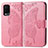 Handytasche Stand Schutzhülle Flip Leder Hülle Schmetterling für Oppo A54 4G Pink