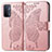 Handytasche Stand Schutzhülle Flip Leder Hülle Schmetterling für Oppo A54 5G Rosa