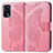 Handytasche Stand Schutzhülle Flip Leder Hülle Schmetterling für Oppo A54s Pink