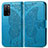 Handytasche Stand Schutzhülle Flip Leder Hülle Schmetterling für Oppo A55 5G Blau
