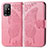 Handytasche Stand Schutzhülle Flip Leder Hülle Schmetterling für Oppo A94 5G Pink