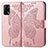 Handytasche Stand Schutzhülle Flip Leder Hülle Schmetterling für Oppo A95 4G Rosa