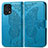 Handytasche Stand Schutzhülle Flip Leder Hülle Schmetterling für Oppo Find X5 Pro 5G Blau
