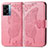 Handytasche Stand Schutzhülle Flip Leder Hülle Schmetterling für Realme V23 5G Pink