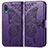 Handytasche Stand Schutzhülle Flip Leder Hülle Schmetterling für Samsung Galaxy A02 Violett
