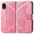 Handytasche Stand Schutzhülle Flip Leder Hülle Schmetterling für Samsung Galaxy A03 Core Pink
