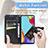 Handytasche Stand Schutzhülle Flip Leder Hülle Schmetterling für Samsung Galaxy A52 4G