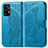 Handytasche Stand Schutzhülle Flip Leder Hülle Schmetterling für Samsung Galaxy A52 4G Blau