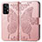Handytasche Stand Schutzhülle Flip Leder Hülle Schmetterling für Samsung Galaxy A52 4G Rosa