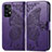 Handytasche Stand Schutzhülle Flip Leder Hülle Schmetterling für Samsung Galaxy A52 4G Violett