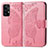 Handytasche Stand Schutzhülle Flip Leder Hülle Schmetterling für Samsung Galaxy A52 5G Pink