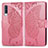 Handytasche Stand Schutzhülle Flip Leder Hülle Schmetterling für Samsung Galaxy A70S Pink