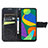 Handytasche Stand Schutzhülle Flip Leder Hülle Schmetterling für Samsung Galaxy F52 5G