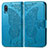 Handytasche Stand Schutzhülle Flip Leder Hülle Schmetterling für Samsung Galaxy M02 Blau
