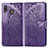 Handytasche Stand Schutzhülle Flip Leder Hülle Schmetterling für Samsung Galaxy M20 Violett