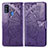 Handytasche Stand Schutzhülle Flip Leder Hülle Schmetterling für Samsung Galaxy M21 Violett