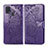 Handytasche Stand Schutzhülle Flip Leder Hülle Schmetterling für Samsung Galaxy M31 Prime Edition Violett