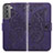 Handytasche Stand Schutzhülle Flip Leder Hülle Schmetterling für Samsung Galaxy S21 5G Violett