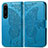 Handytasche Stand Schutzhülle Flip Leder Hülle Schmetterling für Sony Xperia 1 IV Blau