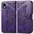 Handytasche Stand Schutzhülle Flip Leder Hülle Schmetterling für Sony Xperia Ace III Violett