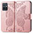 Handytasche Stand Schutzhülle Flip Leder Hülle Schmetterling für Vivo iQOO Z6 5G Rosa