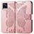 Handytasche Stand Schutzhülle Flip Leder Hülle Schmetterling für Vivo V20 Rosa