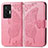 Handytasche Stand Schutzhülle Flip Leder Hülle Schmetterling für Vivo X70 Pro 5G Pink
