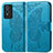 Handytasche Stand Schutzhülle Flip Leder Hülle Schmetterling für Vivo Y76s 5G Blau