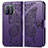 Handytasche Stand Schutzhülle Flip Leder Hülle Schmetterling für Xiaomi Mi 11 Pro 5G Violett
